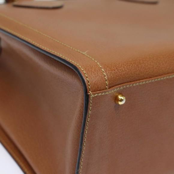 GUCCI Bamboo Hand Bag Leather Brown 002 1186 0260 Auth ep4831 - Picture 13 of 16